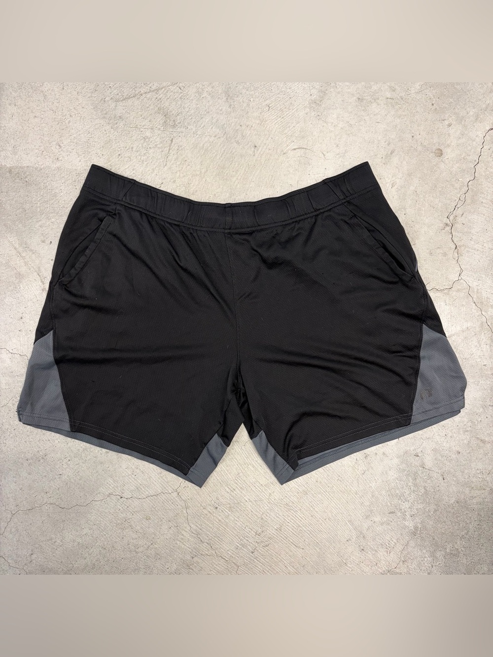 Russell Athletic Black and Gray Men's Running Shorts Size XL